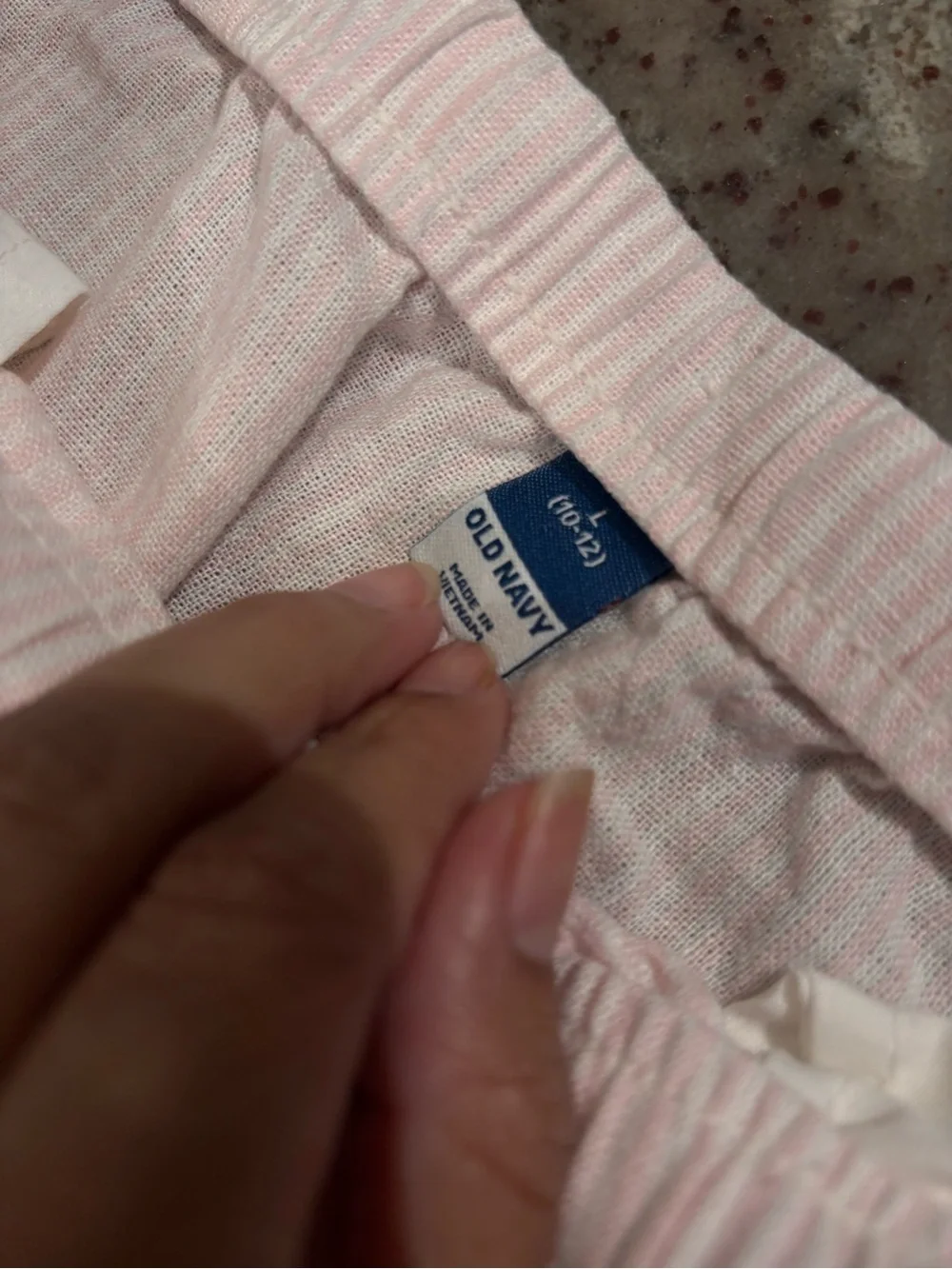 Old Navy Light Pink Ribbed Girls Pants